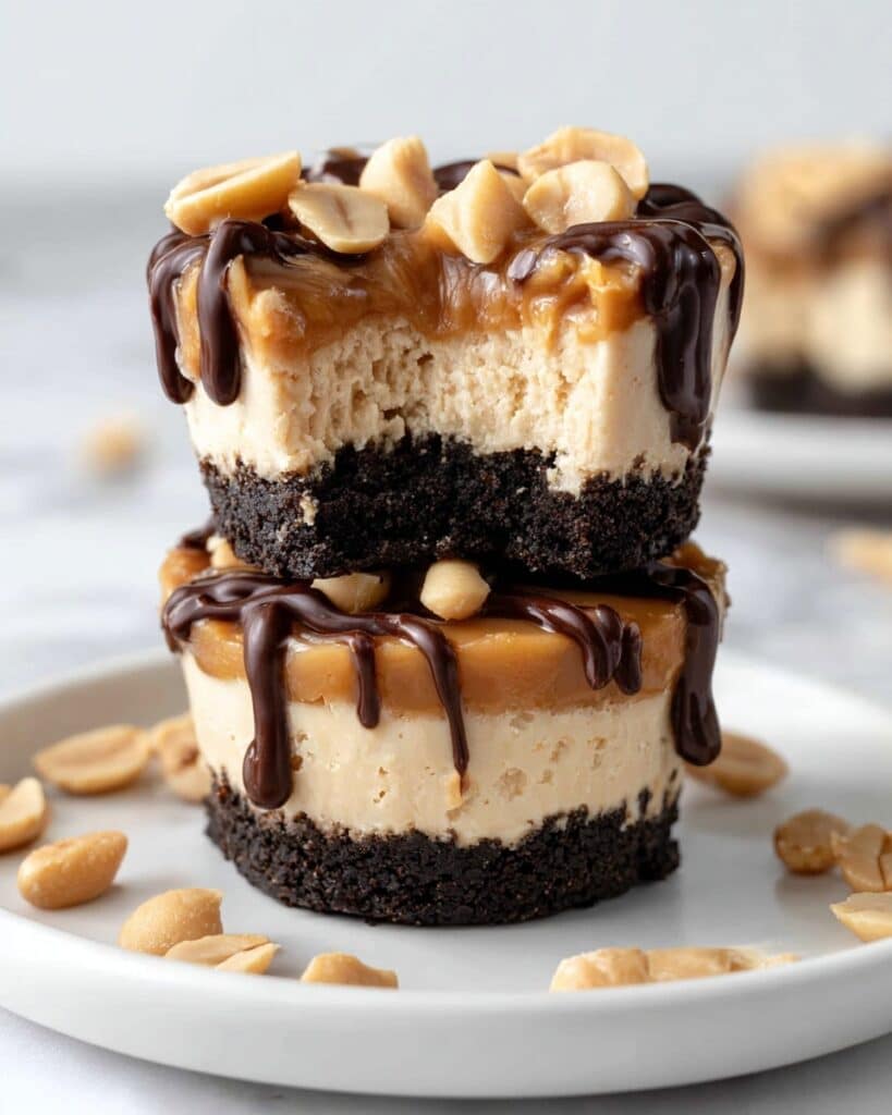 Keto Snickers Cheesecakes Recipe