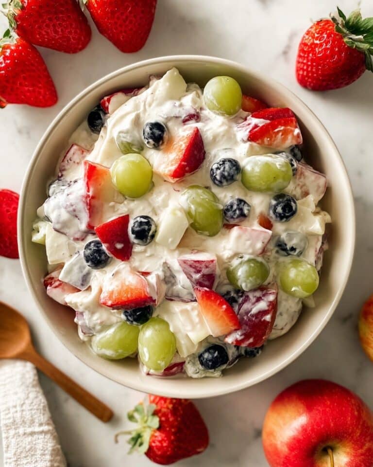 Creamy Fruit Salad with Greek Yogurt and Cool Whip Recipe
