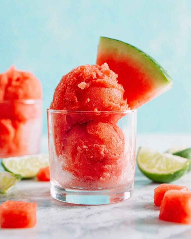 5-Minute Watermelon Sorbet (2 Ingredients!) Recipe