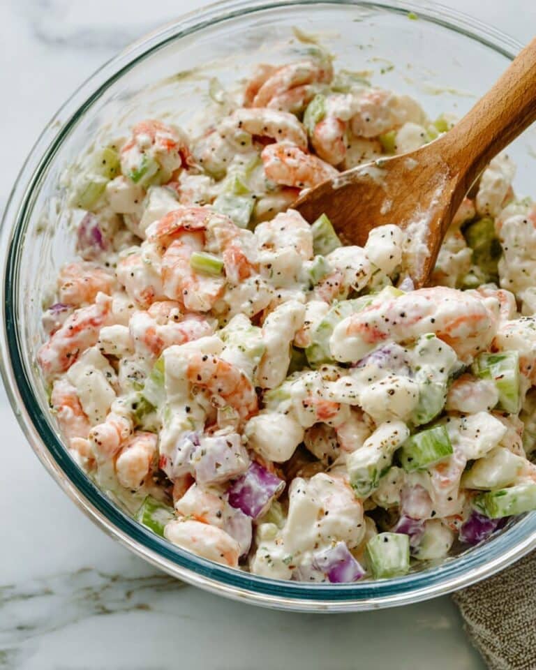 Alaskan Seafood Salad with Imitation Crab, Shrimp, and Old Bay Seasoning Recipe