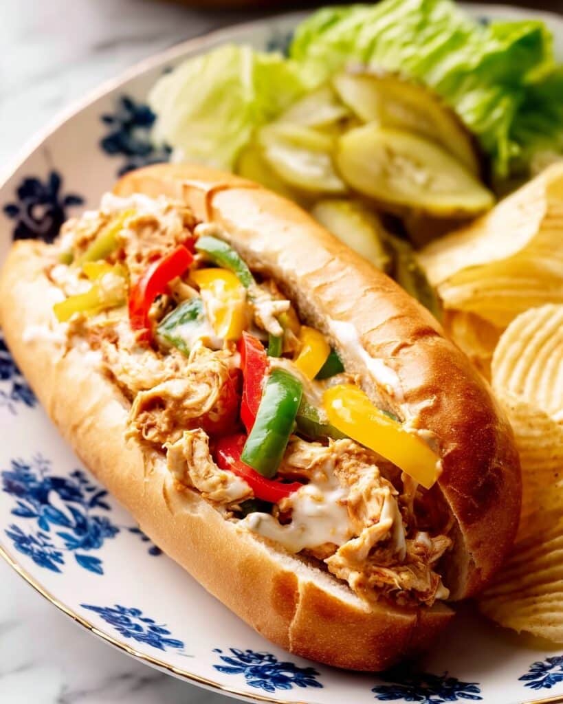 Easy One-Pan Chicken Cheesesteak with Peppers, Onions, and Melted Cheese Recipe