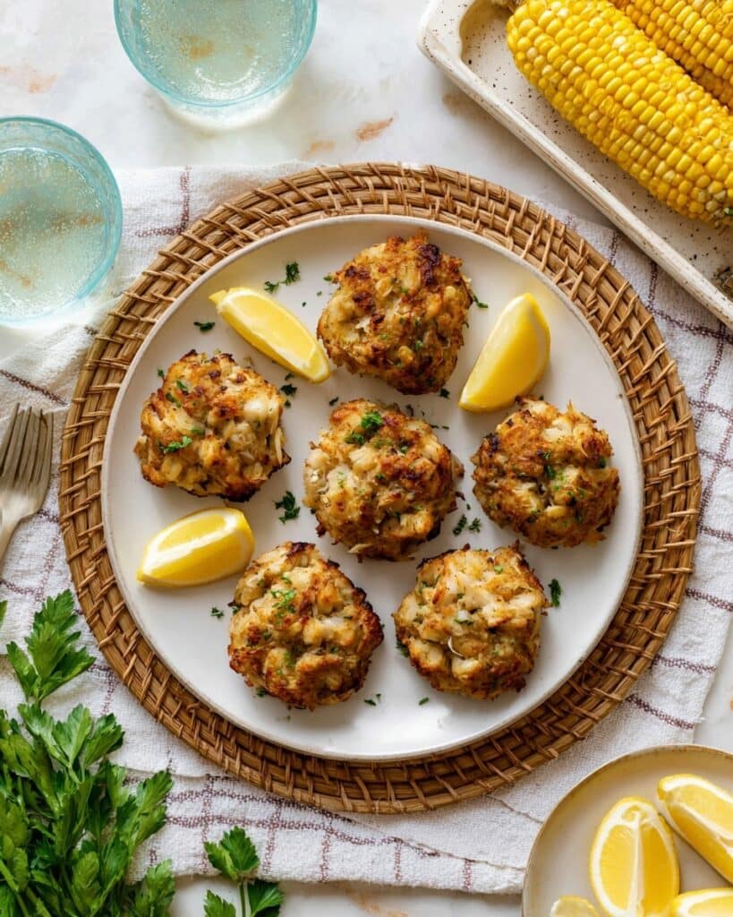 Baked Crab Cakes with Lemon and Old Bay Seasoning Recipe