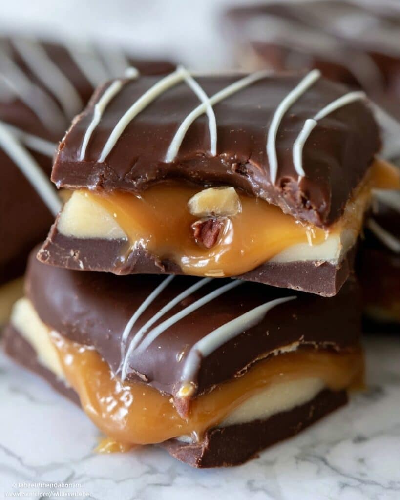 Chocolate Caramel Cashew Clusters Recipe