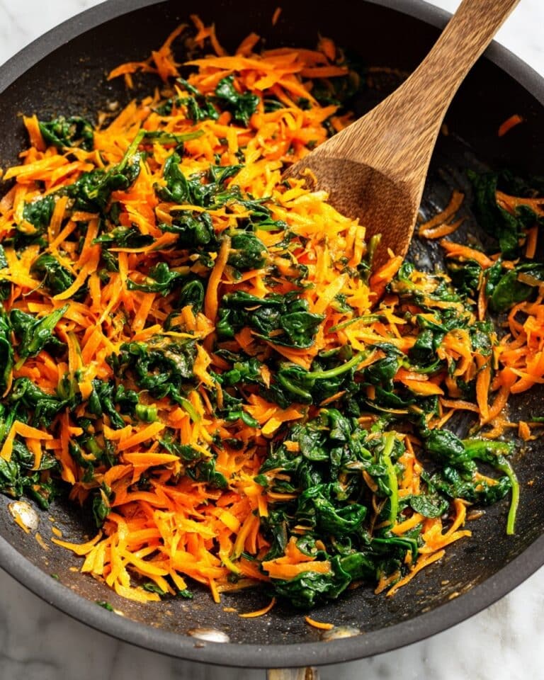 Garlicky Sauteed Sweet Potatoes & Spinach Recipe