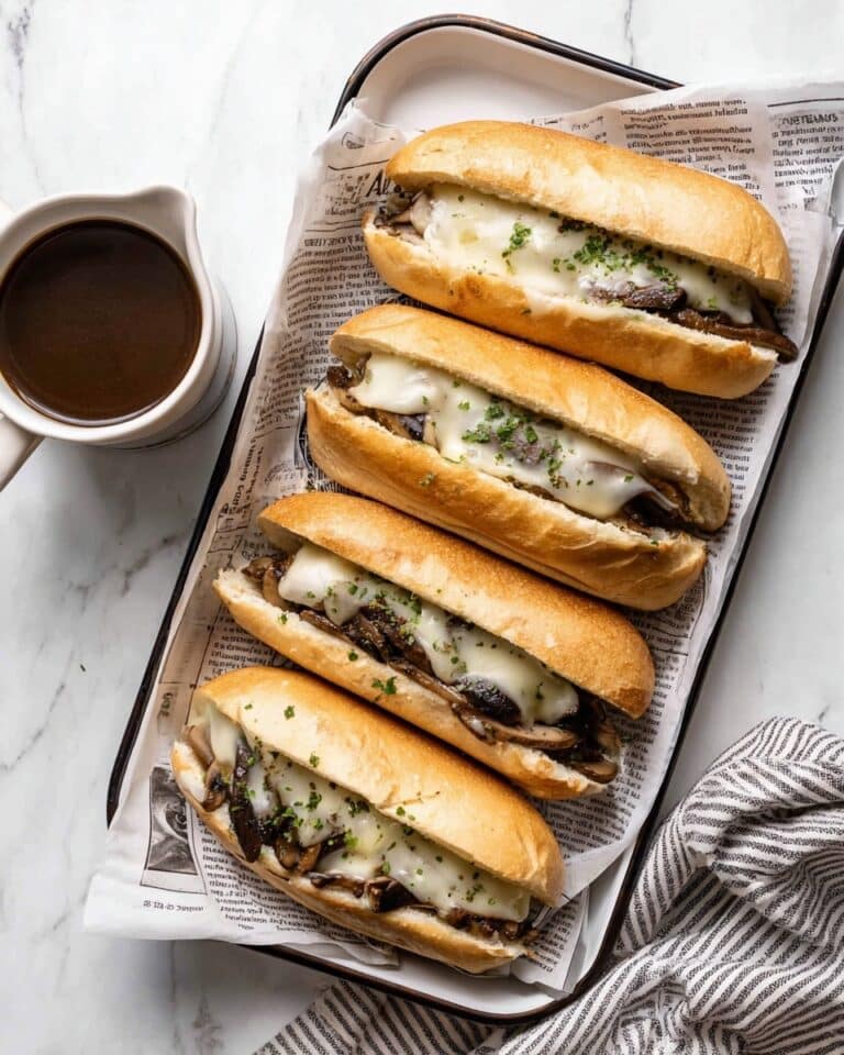 Vegetarian French Dip Sandwiches Recipe