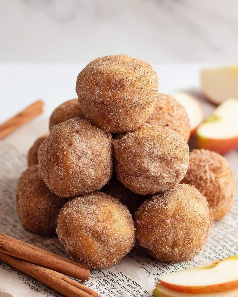 4 Ingredient Healthier Apple Donuts Recipe
