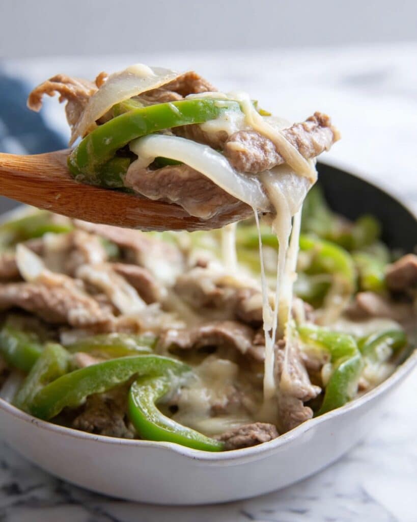 Keto Philly Cheesesteak Skillet Recipe