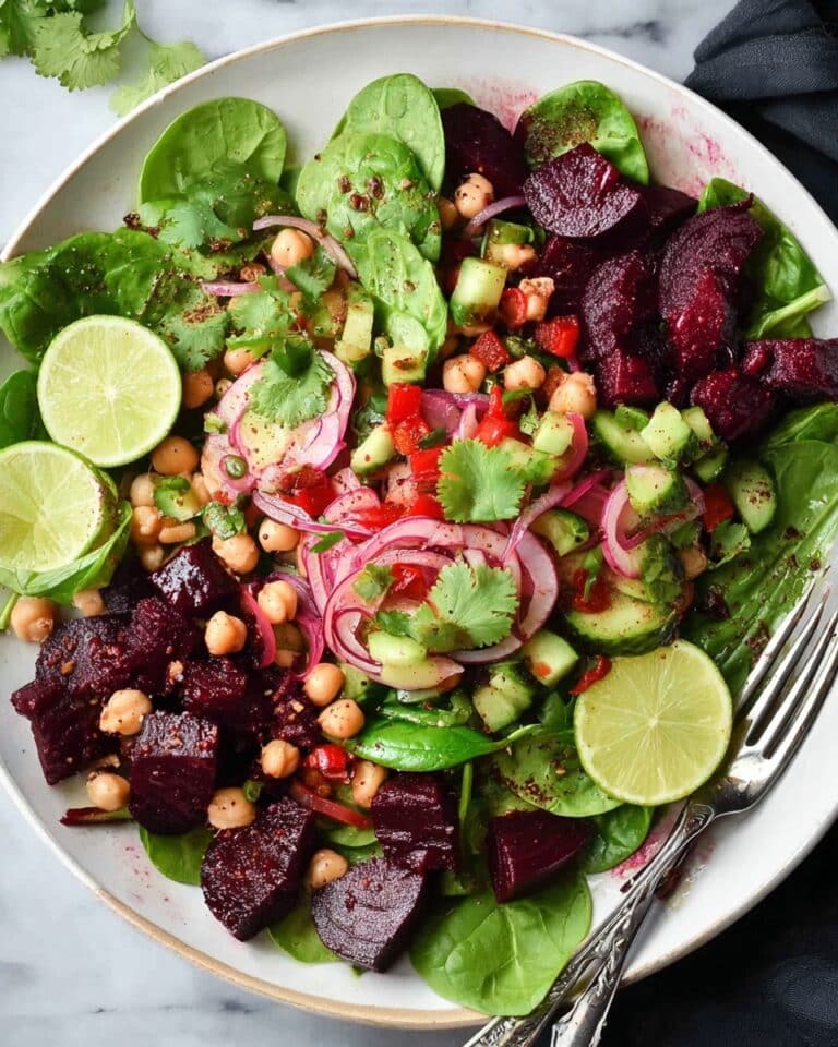Roasted Beet and Chickpea Salad Recipe