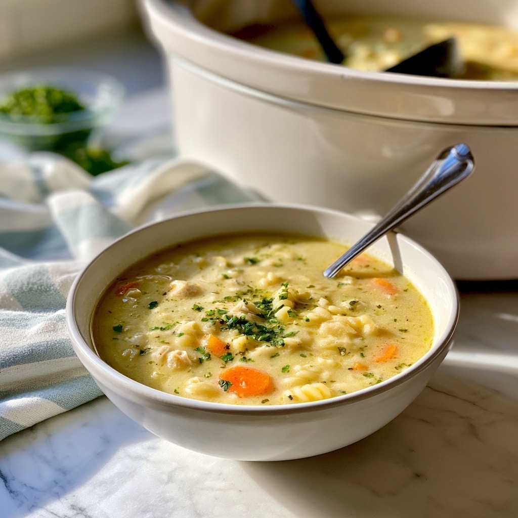 5 Ingredient Crockpot Chicken Noodle Soup with Cream of Chicken Recipe