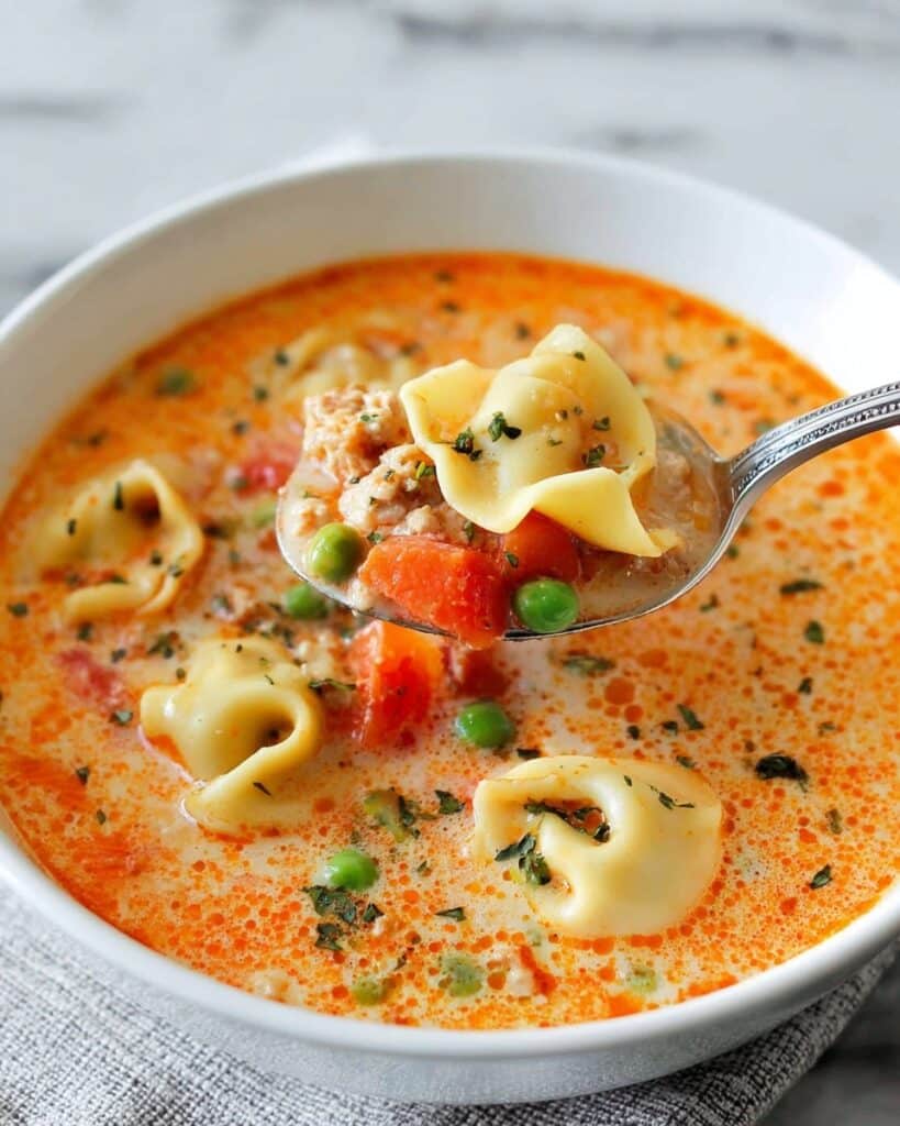 Creamy Cheese Tortellini Soup Recipe