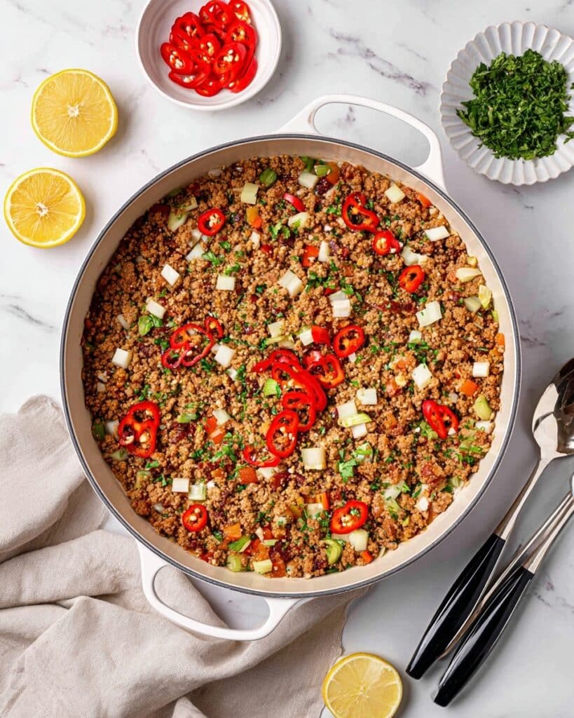 Beef Enchilada Skillet with Cauliflower Rice Recipe