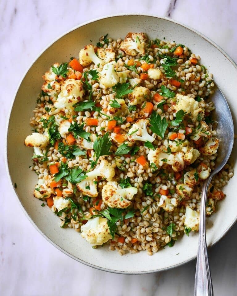 Barley Pilaf with Roasted Cauliflower Recipe