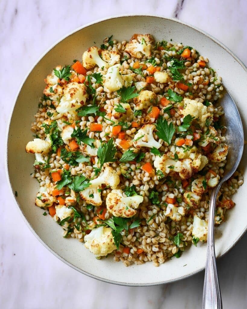 Barley Pilaf with Roasted Cauliflower Recipe