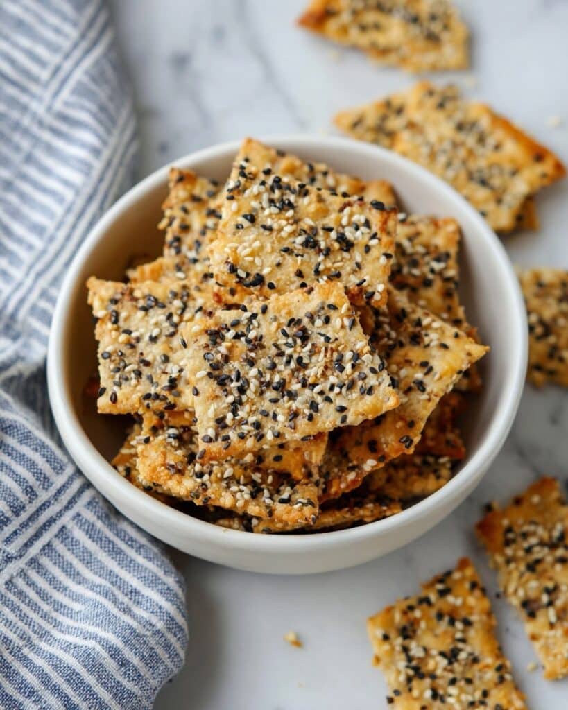 Sourdough Discard Crackers (No Roll) Recipe