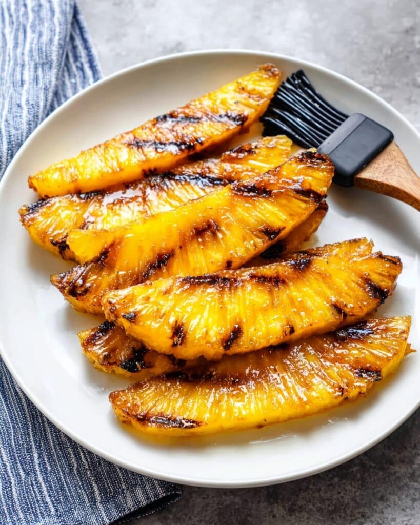 Brazilian-Style Grilled Pineapple with Cinnamon Brown Sugar Glaze Recipe