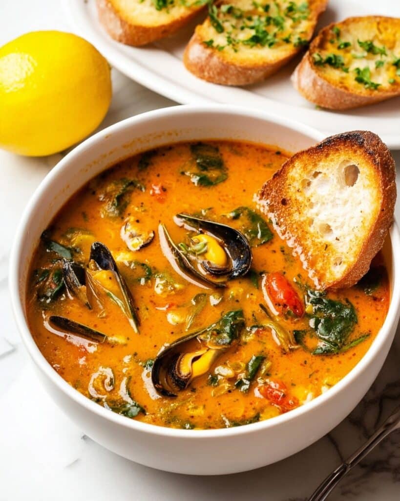 Tomato Coconut Mussels Recipe