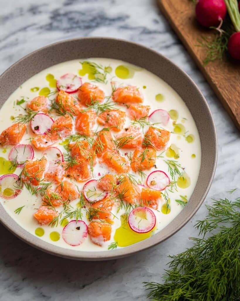 Salmon Crudo with Coconut Dressing Recipe
