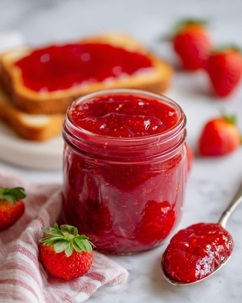 Crockpot Strawberry Rhubarb Jam Recipe