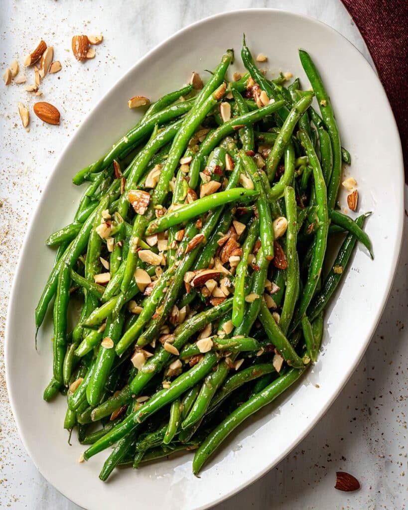 Sauteed Spanish Green Beans with Chili, Almonds, and Shallots Recipe