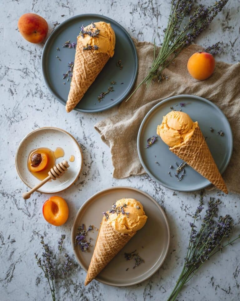 Apricot Lavender Ice Cream Recipe