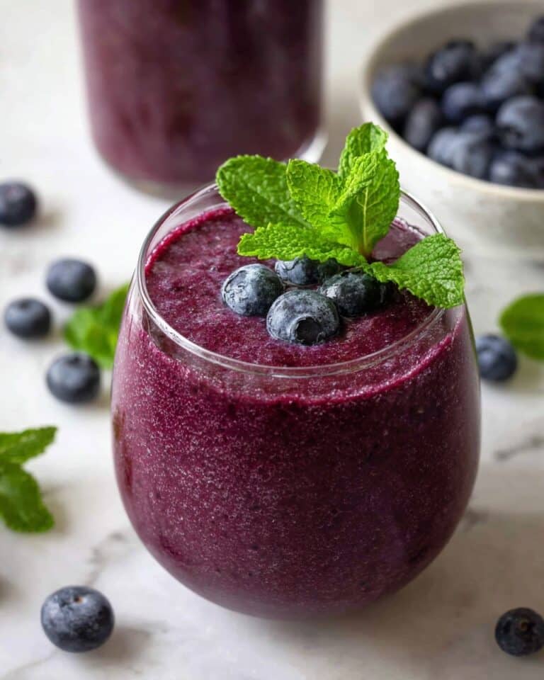 Blueberry Slushie (3 Ingredients) Recipe