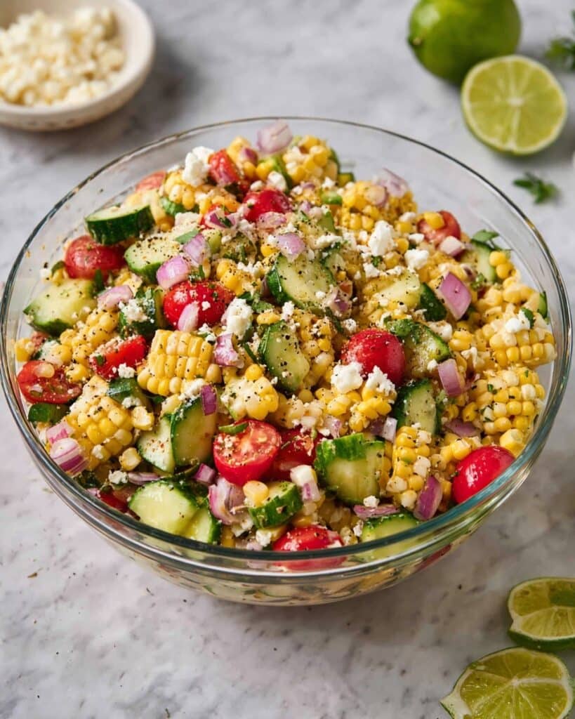 Fresh Corn Salad with Cotija, Lime, and Honey Recipe