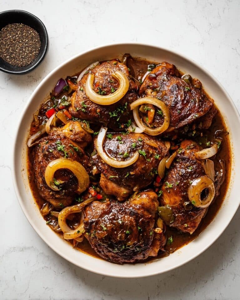 Instant Pot Juicy Spiced Chicken Thighs with Red and Green Peppers Recipe