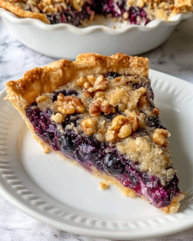 Sour Cream Blueberry Pie Recipe