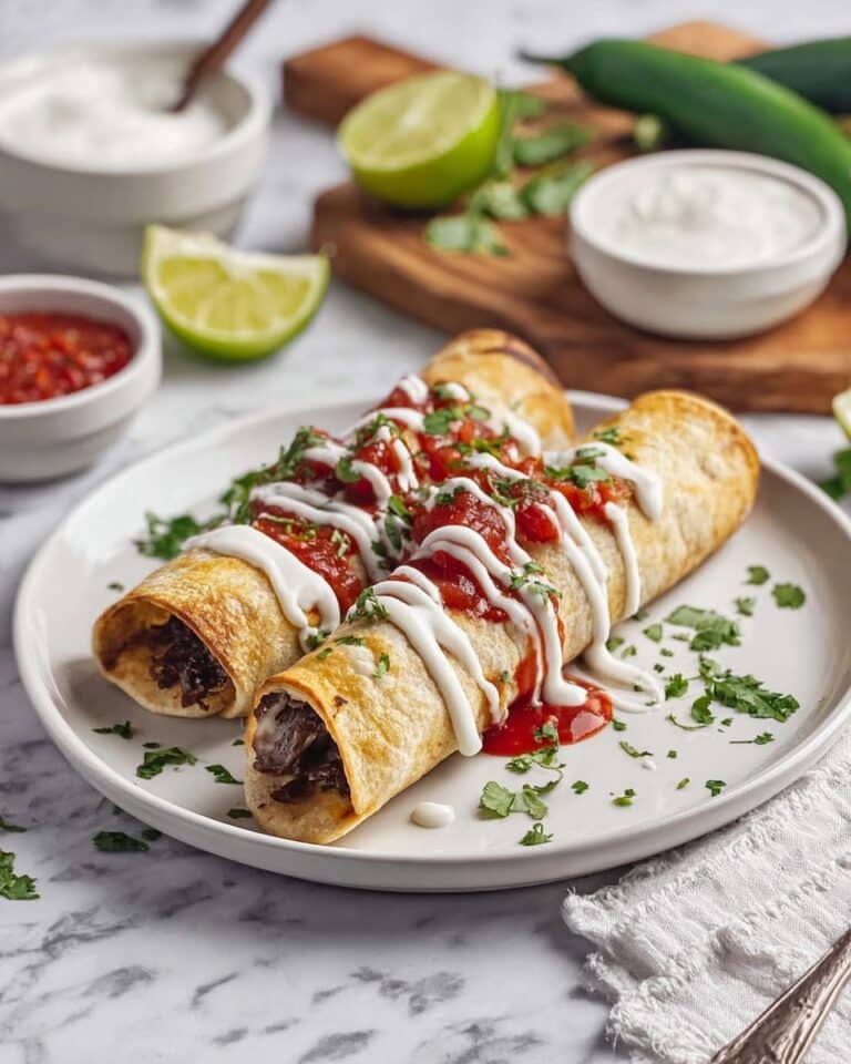 Crispy Baked Bean and Cheese Taquitos Recipe