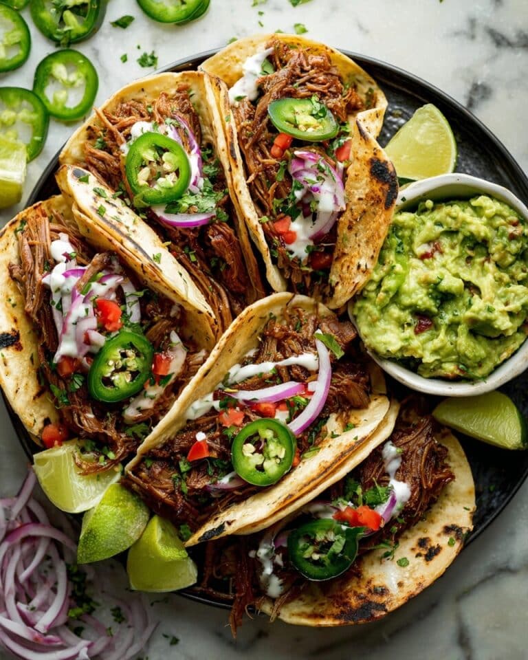 Lamb Barbacoa Tacos with Fresh Toppings Recipe