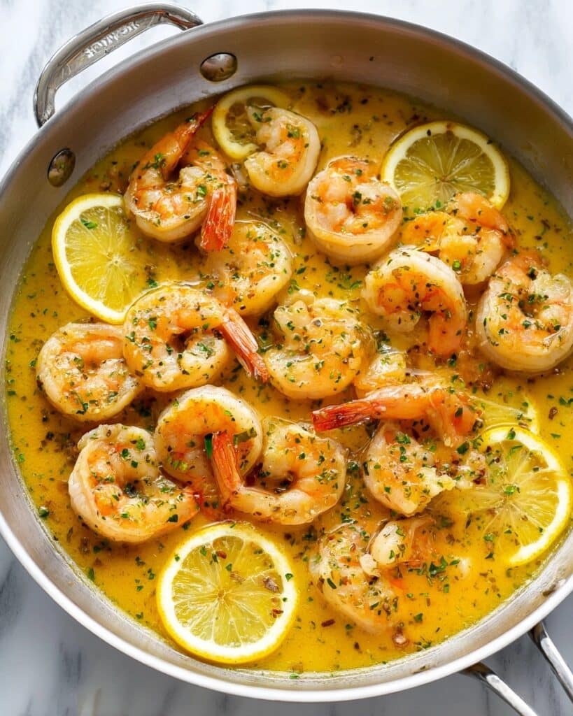 Garlic Butter Shrimp with White Wine and Lemon Recipe