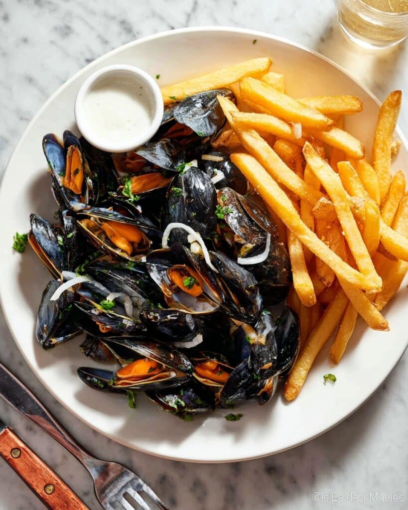 Moules Frites with Quick Aioli Recipe