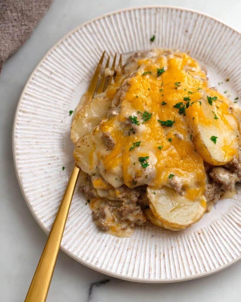 Hamburger Potato Casserole Recipe