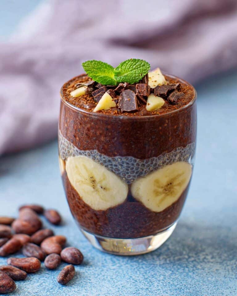 Cacao Chia Pudding with Bananas and Cacao Nibs Recipe